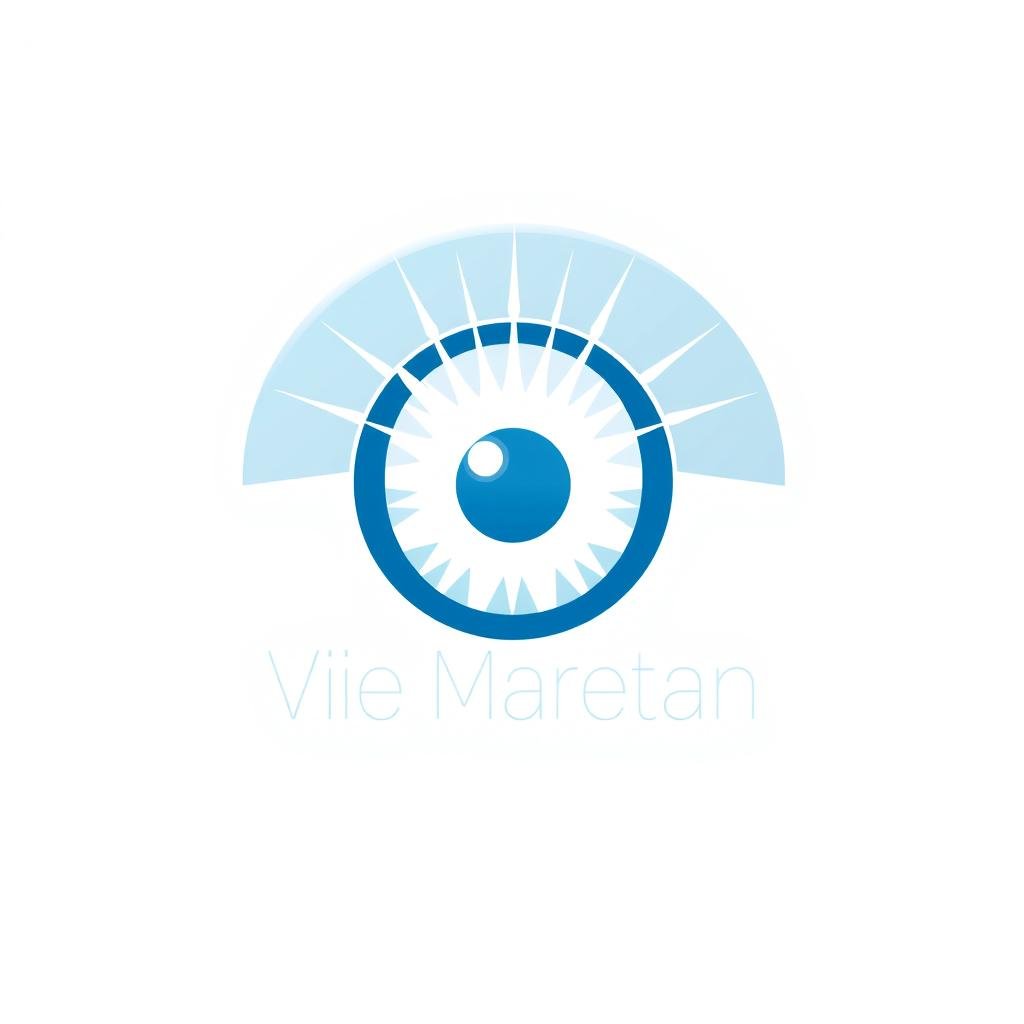 Logo opticien design avec concept de vision et clarté