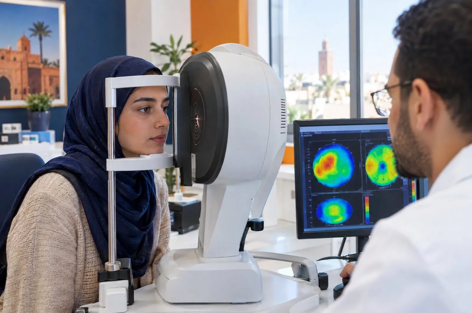 topographie corneenne diagnostic keratocone maroc